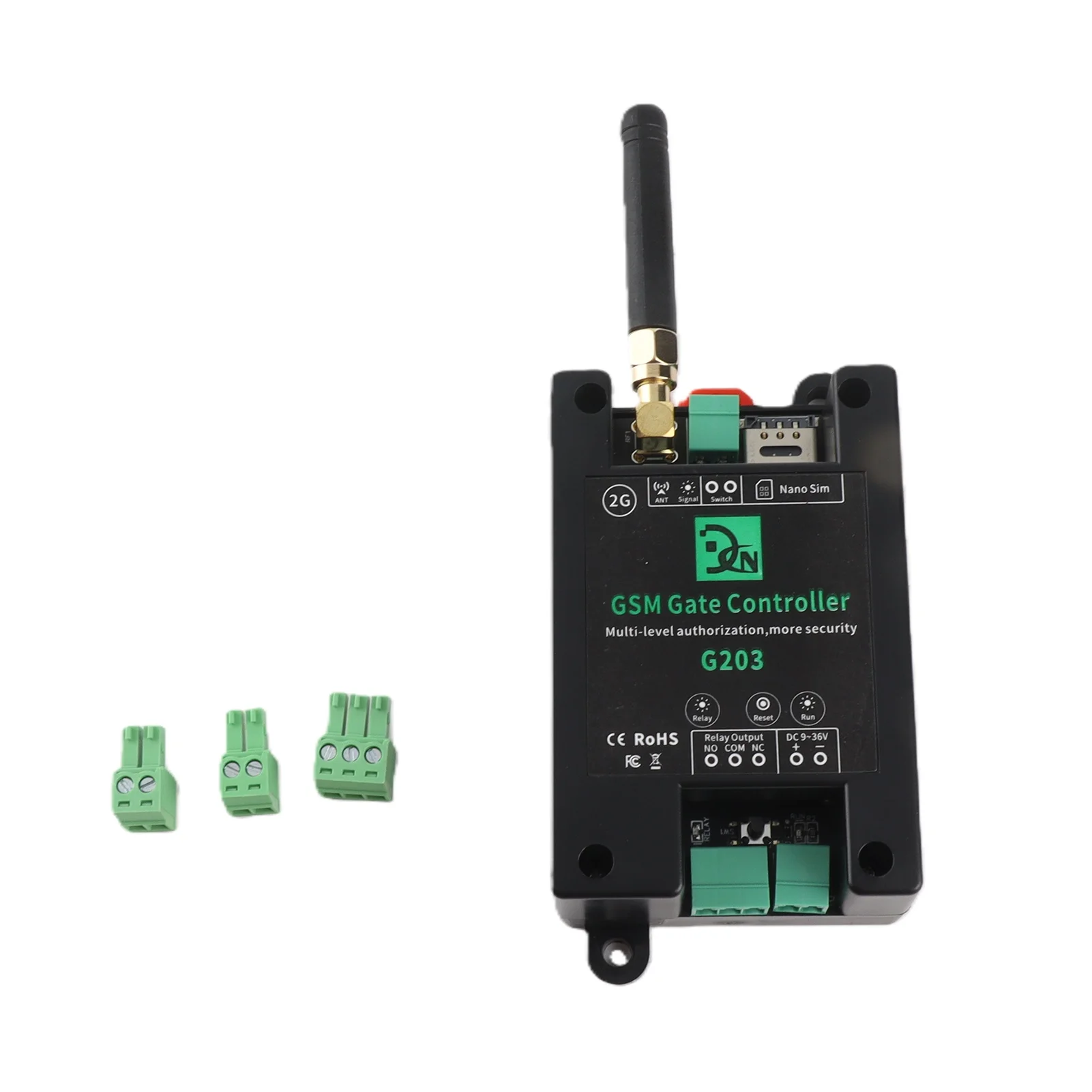 GSM Door Gate Opener Remote On/Off Relay Switch Remote Control Door Access Wireless Door Opener By Free Call SMS Command