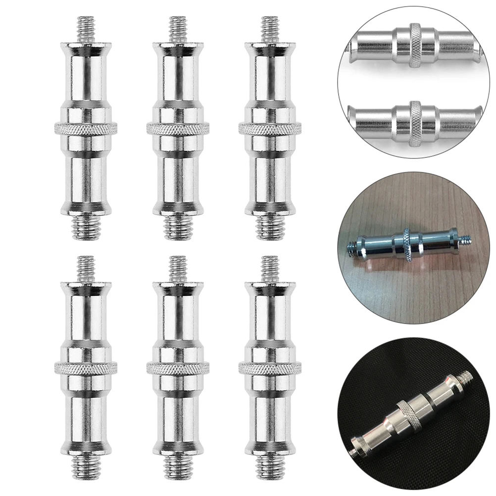 

6pcs Threaded Screw Adapter 1 4 to 3 8 Converter for Tripods Monopods Quick Plates Umbrella St Towers Photographic