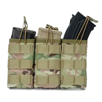 Molle 單雙三聯彈匣包彈匣套 M4 M16 AR15 步槍彈匣收納袋腰包狩獵配件背心包 8 最佳銷售 彈匣架 - №8