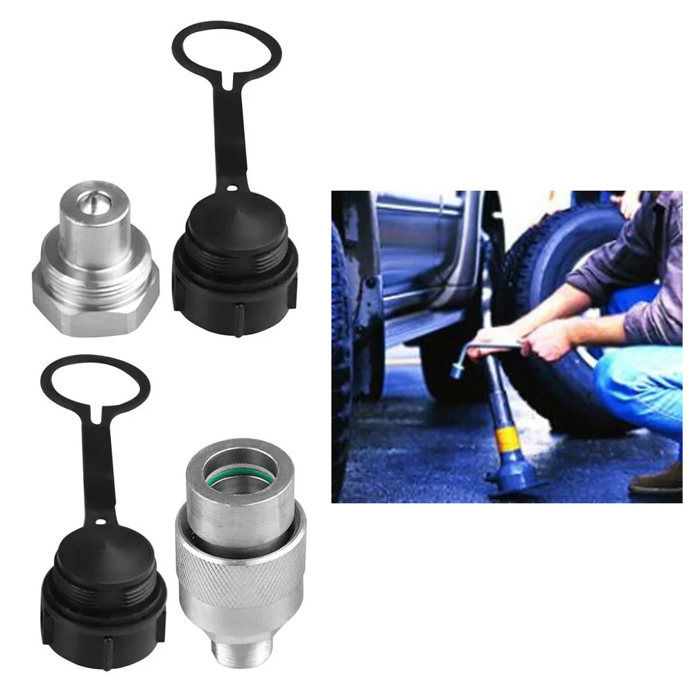 Hydraulic Quick Connector Set NPT38 for Hydraulic Jacks and Equipment Including Enerpac C 604 Compatible Models