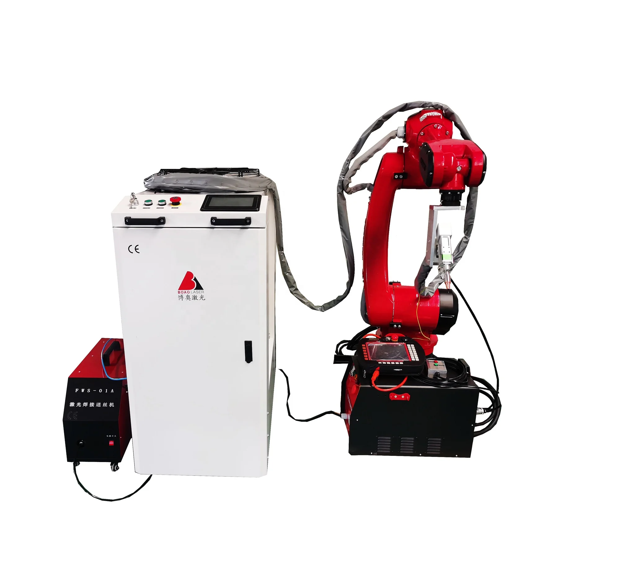 Saldatrici automatiche ad argon mig co2 con braccio robot a 6 assi 2000w 1500w saldatrice laser a fibra ottica in metallo acciaio inossidabile alluminio