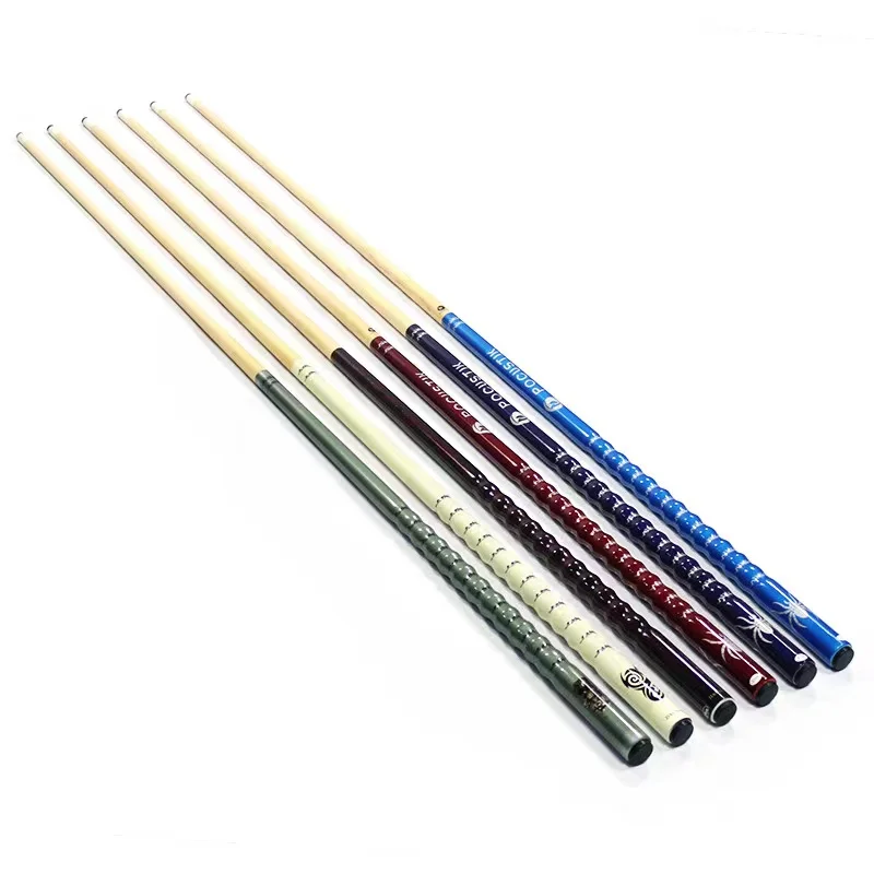 Colorful 18-21oz New Design 58inches Maple Billiard Pool Cue 13MM Tip For Sale