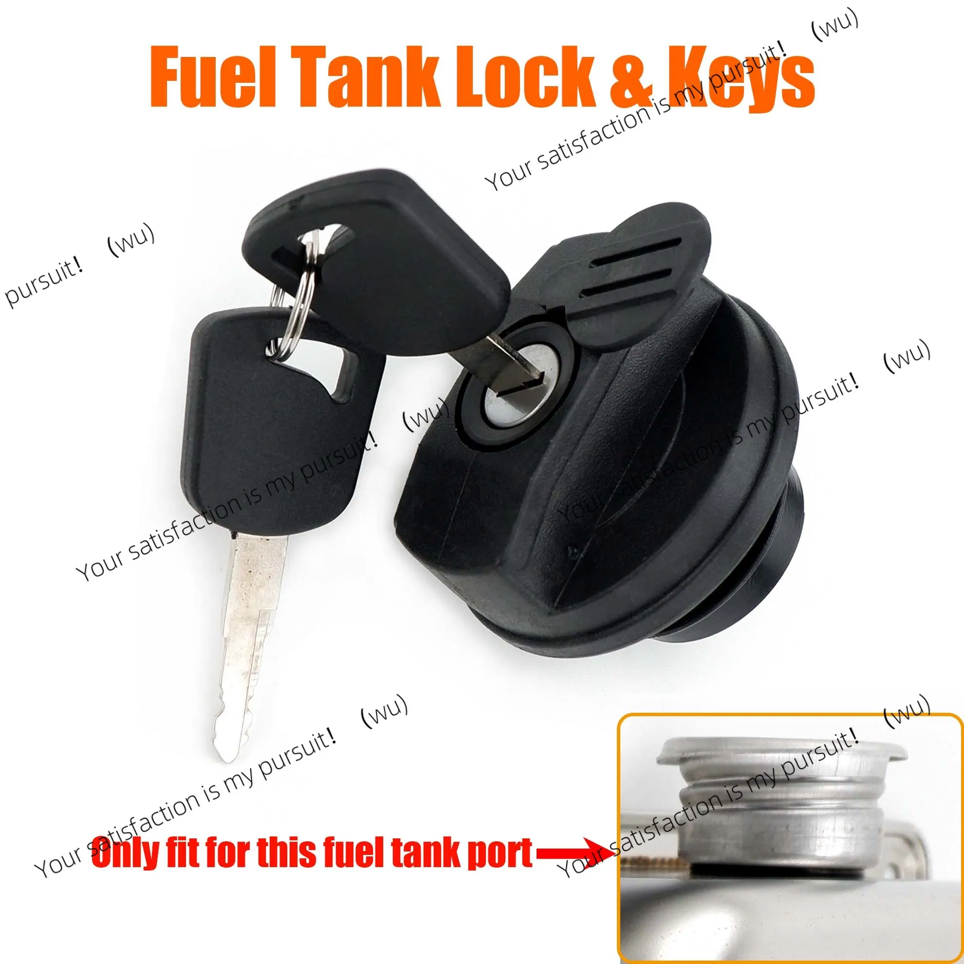 Lockable Fuel Cap Lock Lid Black with 2 keys for Fuel Diesel Tank For Car Truck Camper Caravan