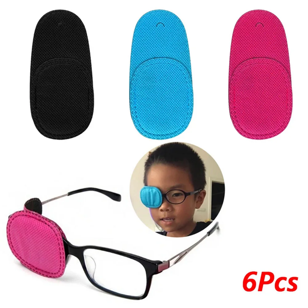 6Pcs/Pack Eye patch Amblyopia Eyeglasses Patches For Kids Strabismus Treatment Vision Care Kit Children Health Care kids Supplie