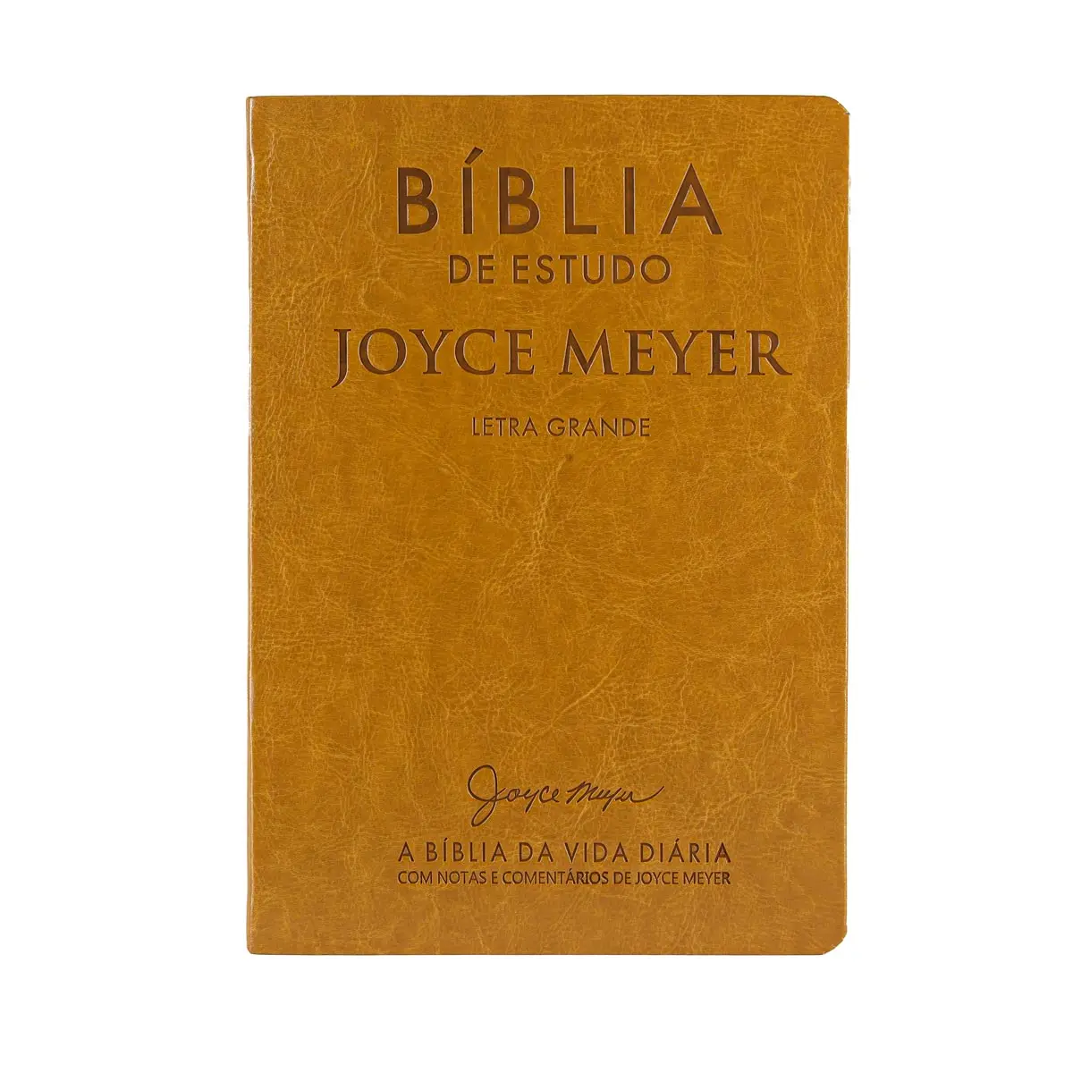 Joyce Meyer - NVI Study Bible-Big Letter-Luxury Mustard Cover