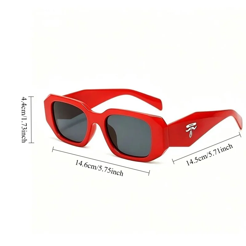 Vintage Square Unisex Men Women Luxury Brand Designer Classic Driving Traveling Rectangle Tropical Vacay Outfits Shades for Man view 2