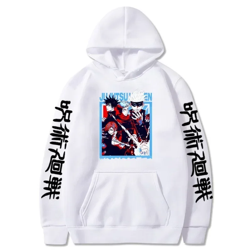 

Anime Jujutsu Kaisen Character Images Sports Trends High Street Culture Streetwear Casual Hoodies Fashionable Women's Clothing