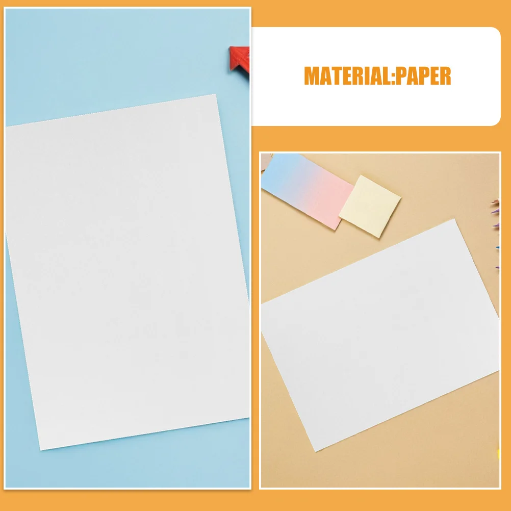 100 قطعة من الوسادة الورقية المائية مقاس A4 للرسم والرسم مع سطح محكم لورق فني لمزج الألوان الناعمة