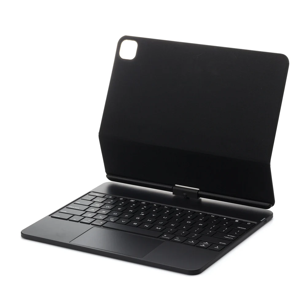 Imagem -04 - Capa de Teclado Bluetooth sem Fio para Ipad Pro Magia Retroiluminação Rotativa Russo Hebraico Espanhol Trackpad Teclado 360 129