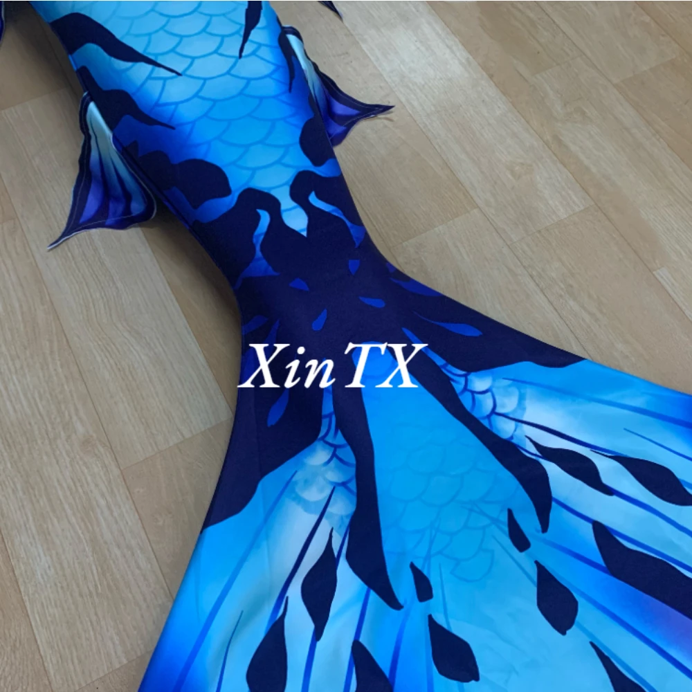 Aquarium Show Diving Woman Adult Kids Customize HD Swimable Mermaid Tails Beach Costumes Swimsuits Cosplay