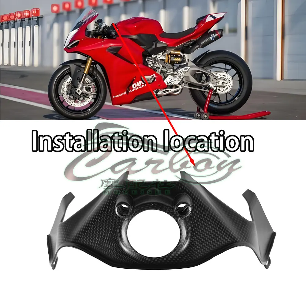 For DUCATI Panigale V2 MM93 2025+ Carbon Fiber Accessories Key Cover Replacement Remote Key Shell Motorcycle Fairing Kits