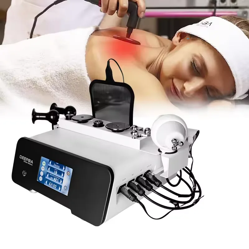 Diathermy 448KHz Tecar CET RET Physiotherapy Machine DEEPBA Pro Therma-S Body Pain Management Equipment Beauty Health Device