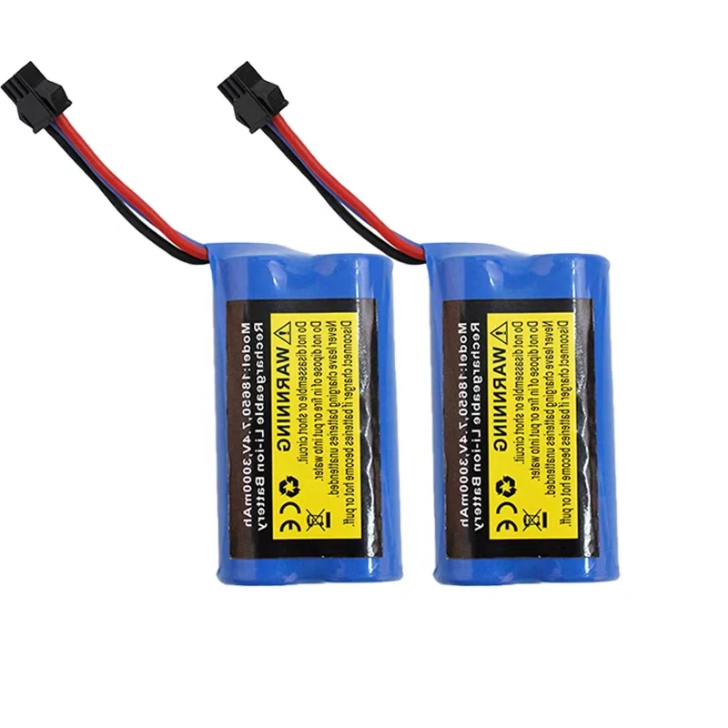 Für MN82, MN82S, MN99S, MN168, MN128, MN78 RC-Zubehör, Batterieladegerät, 3000 mAh 7,4 V Lithium-Batterieteile mit großer Kapazität