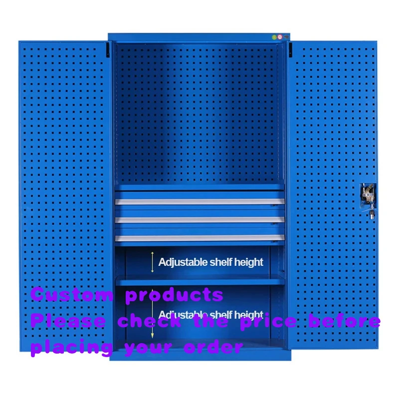 custom.2 Flat Door Steel Cabinet Metal Office Tools Storage Cabinet