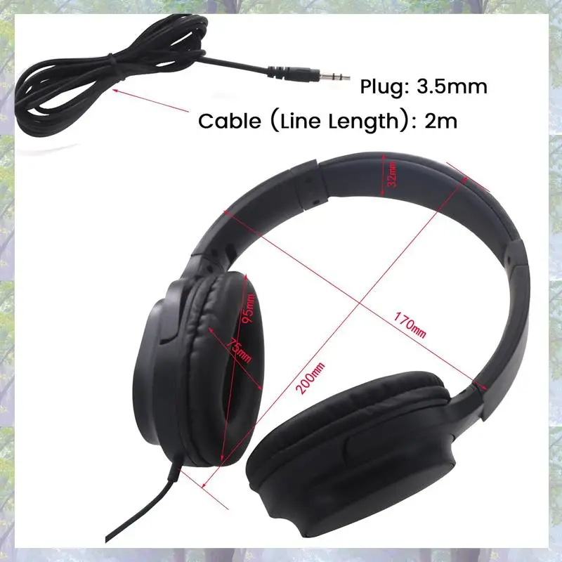 2X Gitarren-Kopfhörer, Gitarrenverstärker, Audio-Mixer, Over-Ear-Headset, einziehbar, faltbar, kabelgebunden, Stereo-Kopfhörer