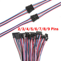 5/10 PCS 2/3/4/5/6/7/8/9Pin Wiring Connectors JST SM 2.54mm Wire Connector  Male And Female Pin Connector Set Wiring Accessories