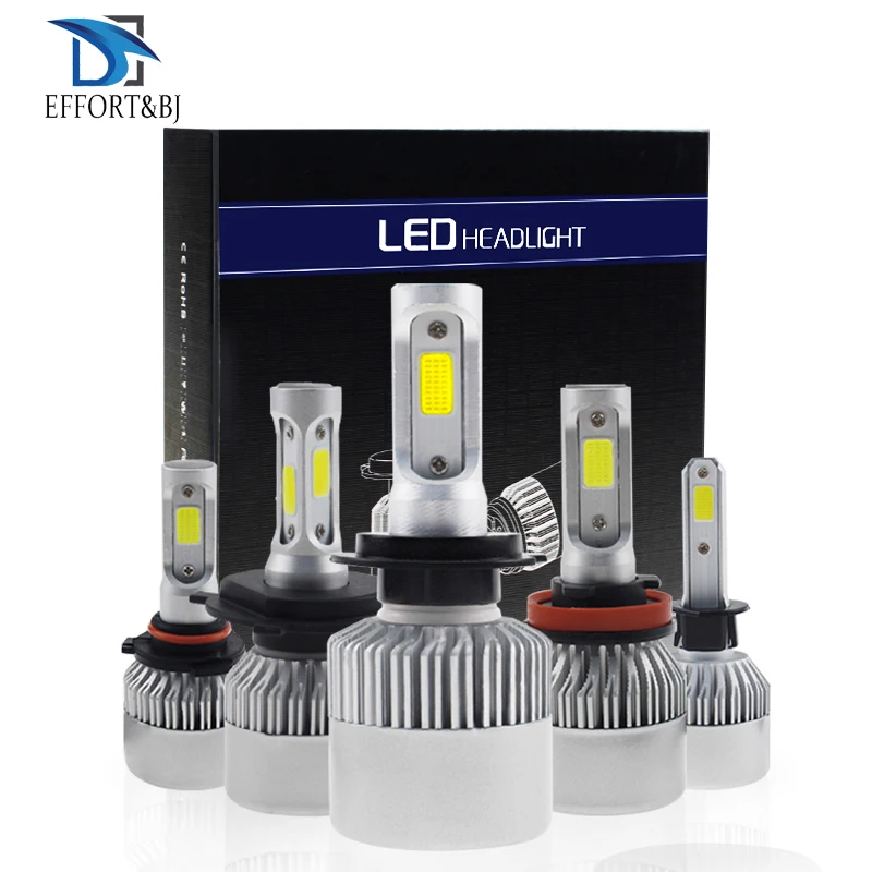 

Effort&BJ Auto Headlamp Bulb H1 H8 H9 H11 H7 H3 H4 HB3 9006 72W S2 Car Styling 8000LM 6000K White Car LED Headlight