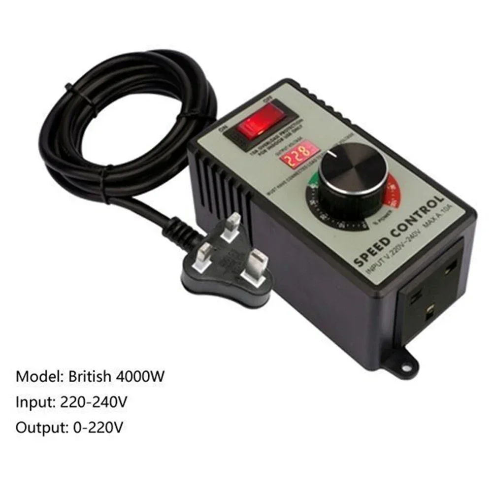 1pc Angle Grinder Governor Speed Controller Switch AC 220V~250V 4000W Maximum Power Hand Drill Polishing Fan Stepless