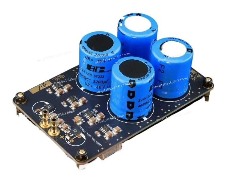 Quad Parallel LT3045 Linear Power Supply Board 2A, Ultra-Low Noise 0.8µV RMS High PSRR PCB DIY HiFi DAC/ADC