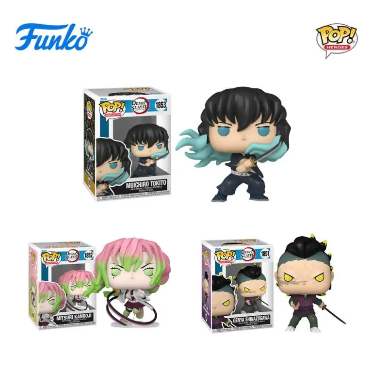 

FUNKO POP мультфильм аниме Demon Slayer Wu Yilang Undead River Ganlu Temple стеклянные игрушки фигурки коллекция модель игрушки подарки на день рождения