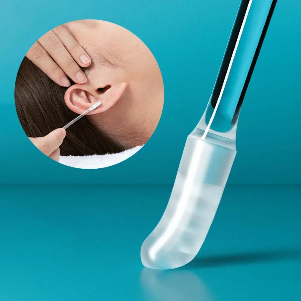 Disposable Sticky Ear Swabs Pick Reusable Ear Cleaner Soft Silicone Ear Wax Removal Tool Earwax Remover For Olders Adult Kid