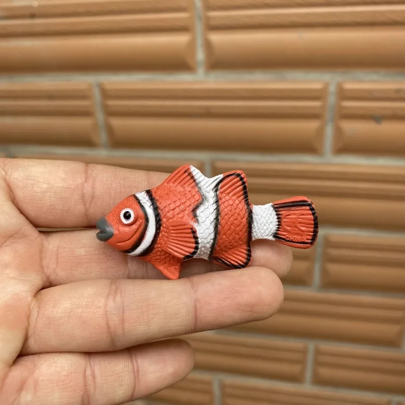 Figuras de acción de tortuga y cangrejos de colores, modelo de acuario, pecera, accesorios de adorno en miniatura, juguetes creativos