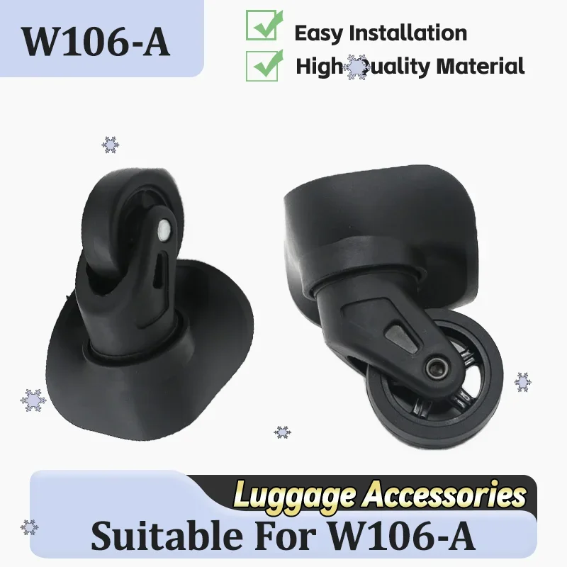 

For W106-A Ultra-Quiet Swivel Casters Luggage Wheel Accessories 360° Rotation, Wear-Resistant & Silent