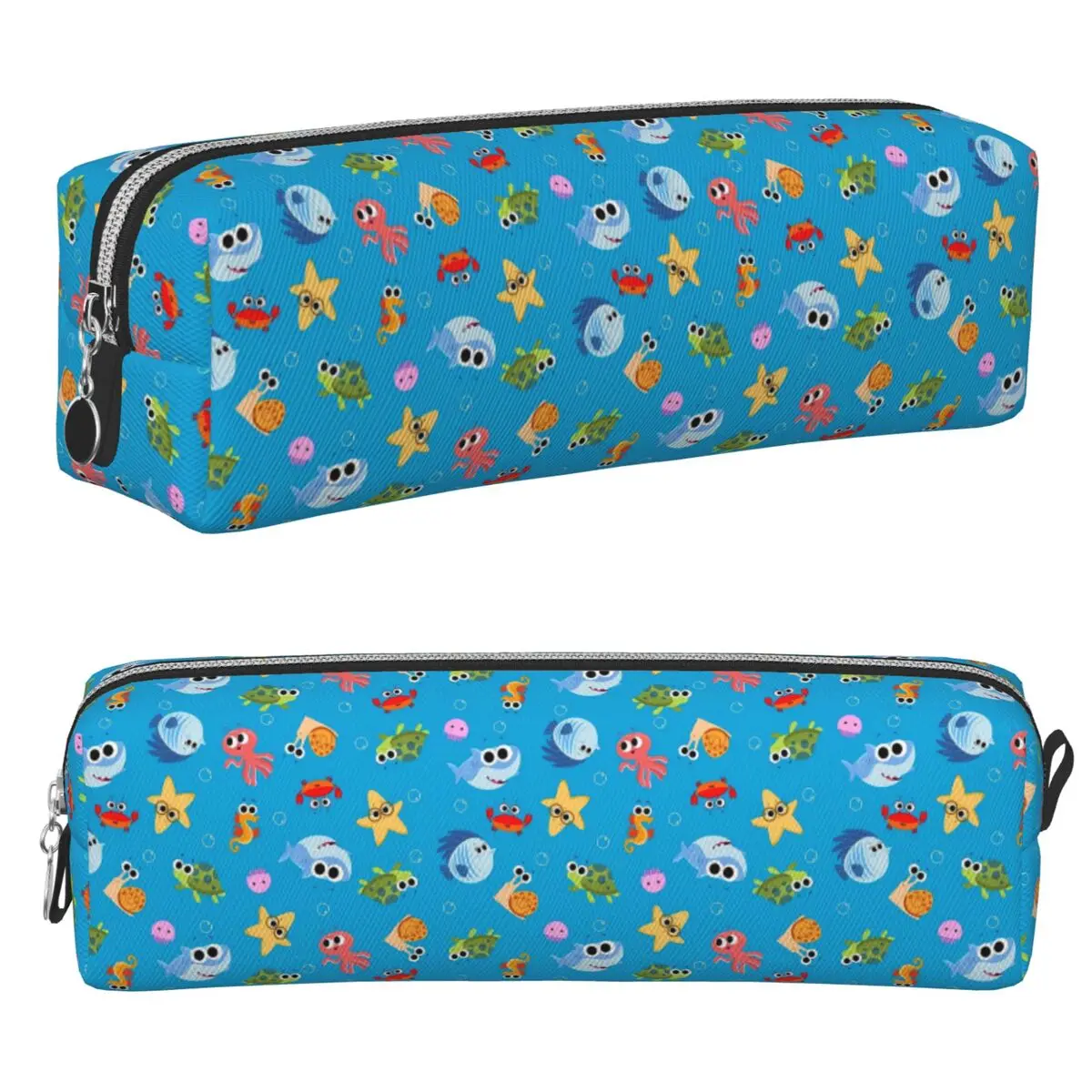 Finny The Shark Federmäppchen, große Kapazität, Stifttaschen, Stiftbox für Jungen, Mädchen, Studenten, Schreibwaren, Federmäppchen, Kosmetiktasche