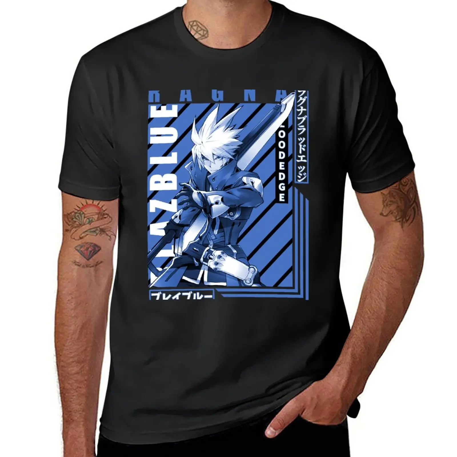 New Ragna blazblue character T-Shirt Short t-shirt new edition t shirt t shirt man T-shirts for men cotton