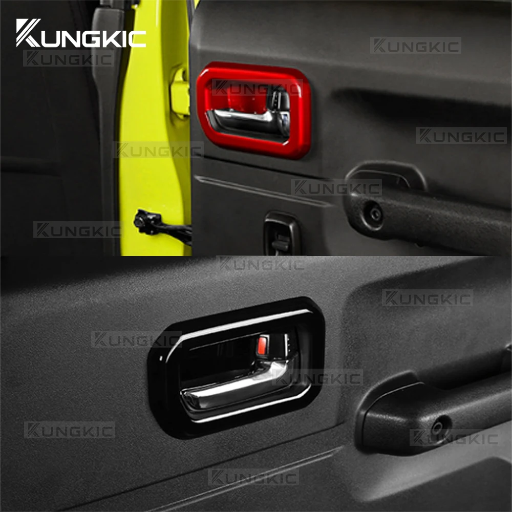 غطاء مقبض الباب الداخلي للسيارة لسوزوكي جيمي 3/5-Doors Nomade 2018-2025 واقي إطار المقبض الداخلي ملحقات داخلية #4