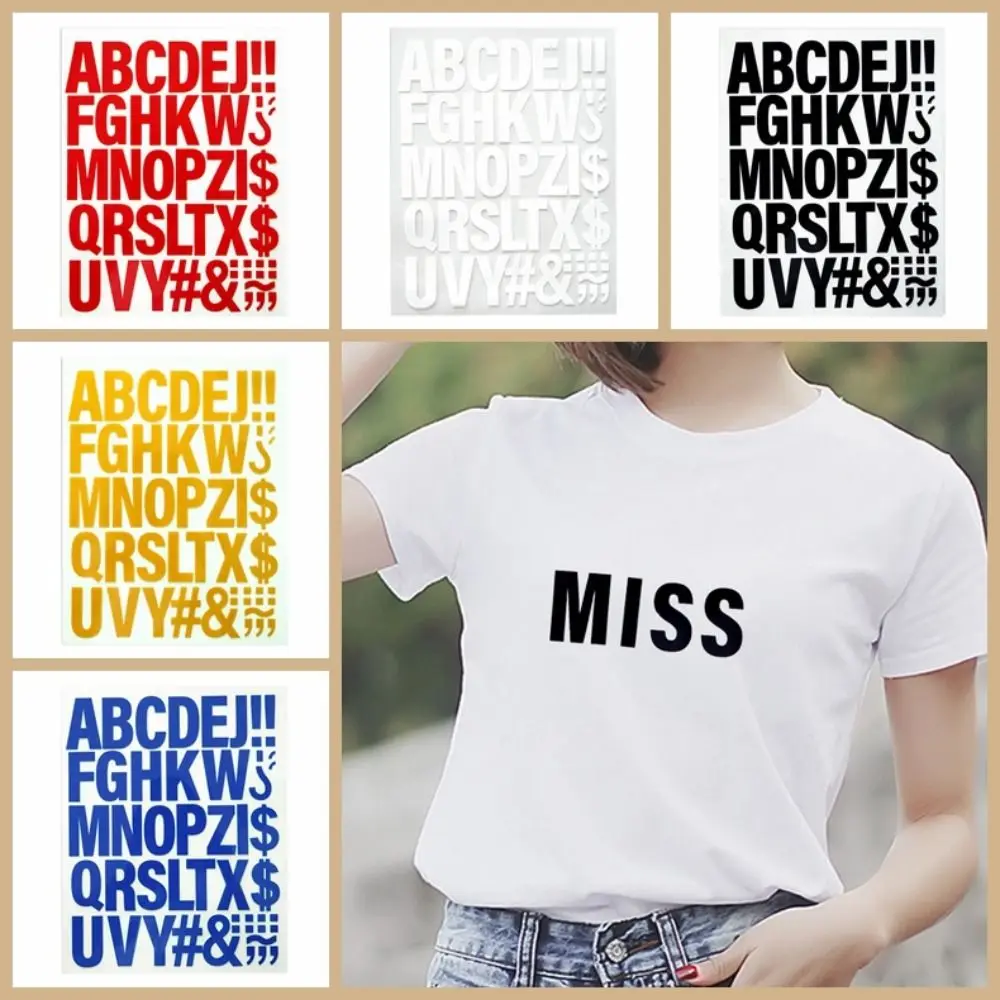 

Thermal Sticker Iron on Letters Stickers Sewing Accessory Multiple Colors Clothing Patches Transfer DIY Clothes Sticker Clothing