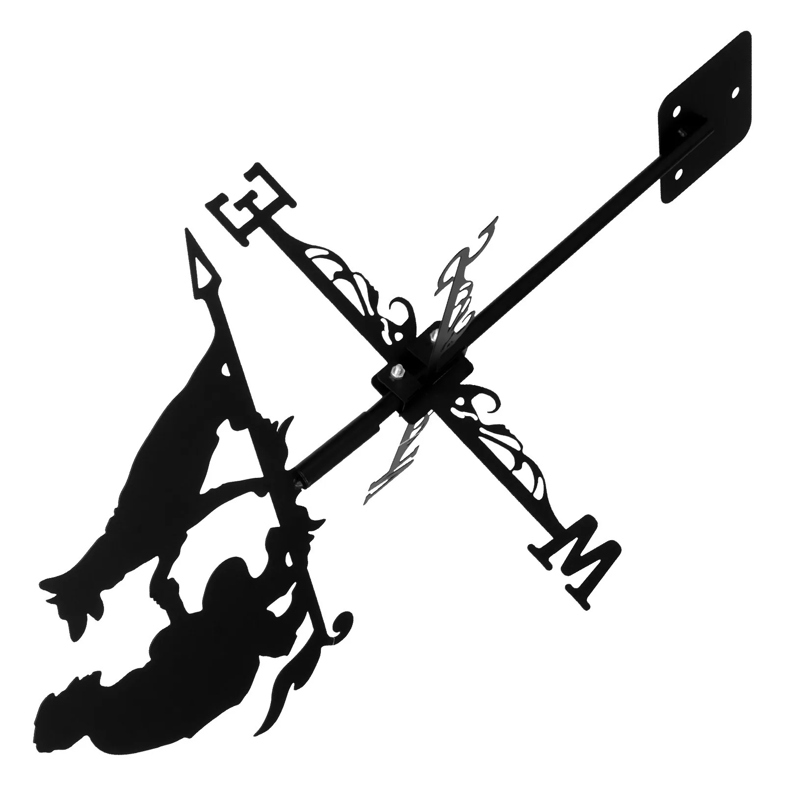 

Roof Wind Vane Metal Weather Indicator For Garden Yard Lawn Shed Outdoor Decoration Ground Insert Weathervane