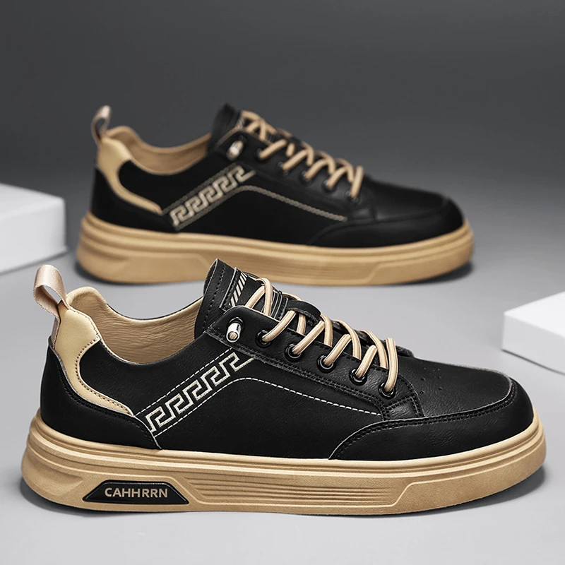 

Мужская кожаная повседневная обувь, модные кроссовки для вождения, прогулок, офисные туфли на плоской подошве, удобные мужские слипоны на плоской подошве, нескользящие мужские лоферы