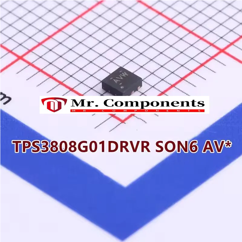 

5 шт. TPS3808G01DRVR SON6 (маркировка: AV*) Низкий ток спокойния, схема контроля с программируемой задержкой, новинка в наличии