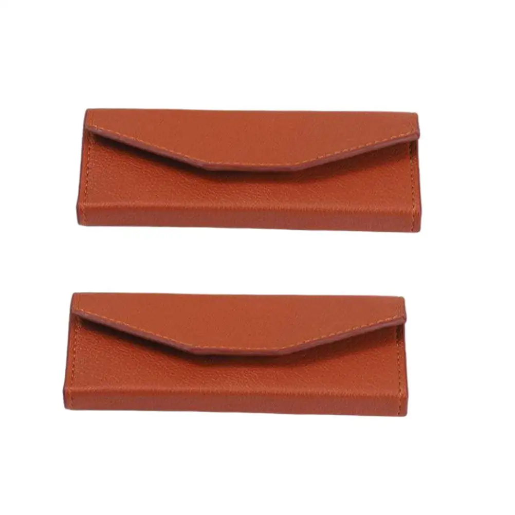 

2Pcs Elegant PU Tweezer Storage Case for Eyelash Extension Tweezers Anti-Shock Portable Organizer with Soft Lining Travel
