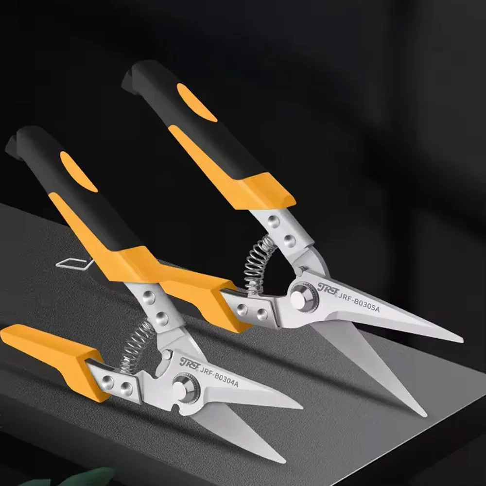 Stainless Steel Scissors Professional Tin Snips for Cutting PVC Pipe and Sheets Ideal for DIY and Home Improvement