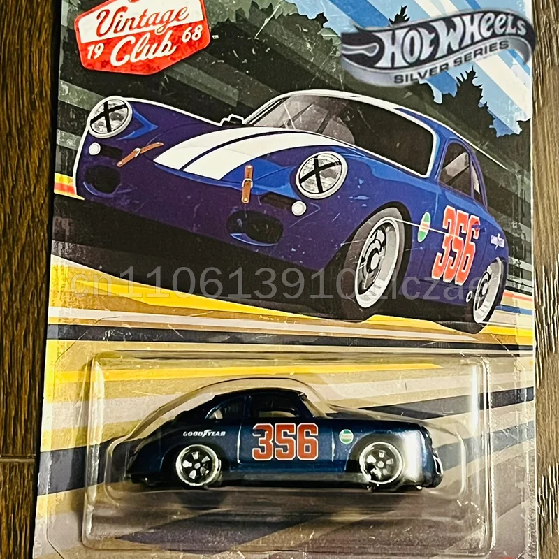 

Hot Wheels Collectible Diecast Model Car Silver Series HRT81 Vintage Club 68 Racing Car Bmw 507 Porsche 356 For Adult Collectors