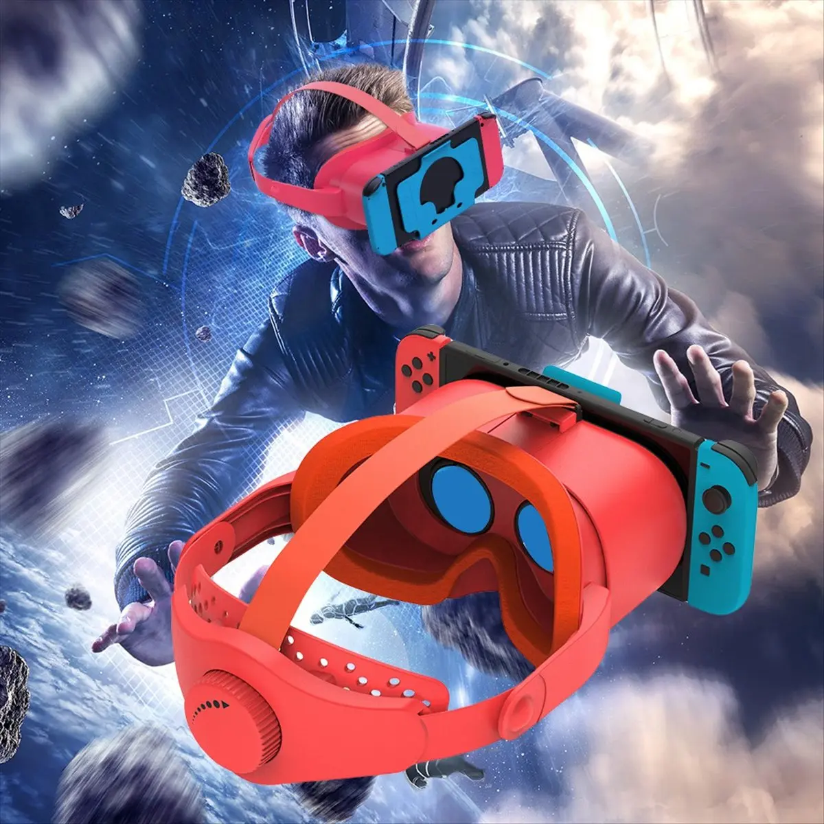 2026 نظارات جديدة + سماعة رأس VR للتبديل ونظارات سماعة خوذة VR ثلاثية الأبعاد مع حزام عدسة قابل للتعديل #5