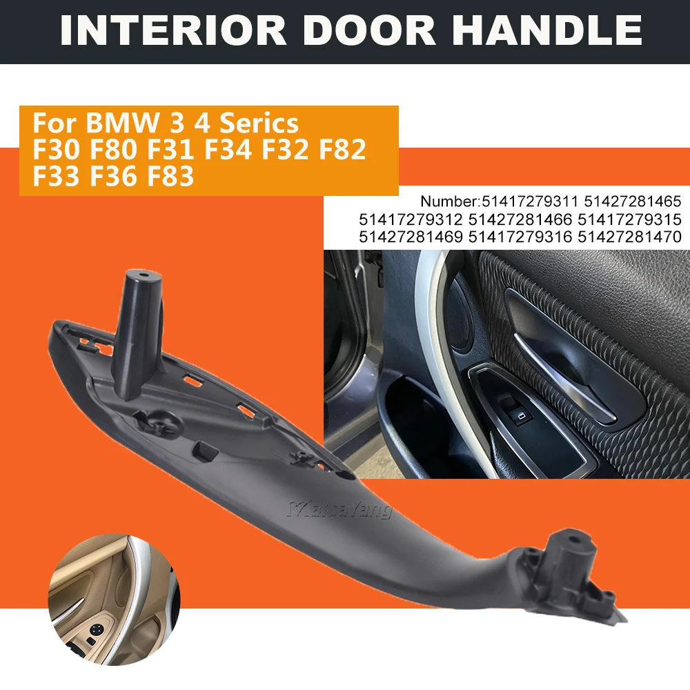 السيارات الداخلية الباب ألياف الكربون اللون مقبض سحب داخل الكسوة صالح ل 2013-2018 BMW F30 F31 F32 F33 F34 F35 F36 F80 F82 F83 #1