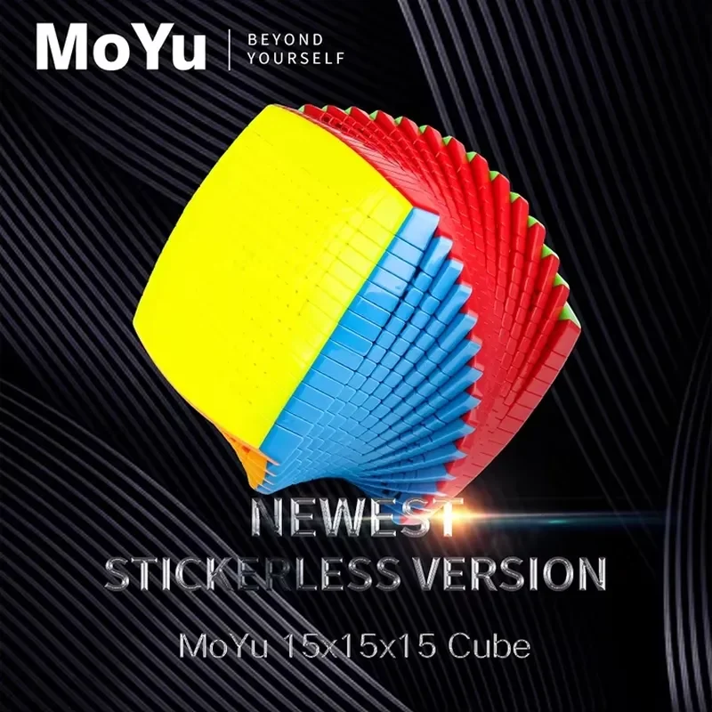 for MOYU 15x15 Stickerless Magic Cube Professional Speed Puzzle 15x15x15 Speedcube Children Gift Toys
