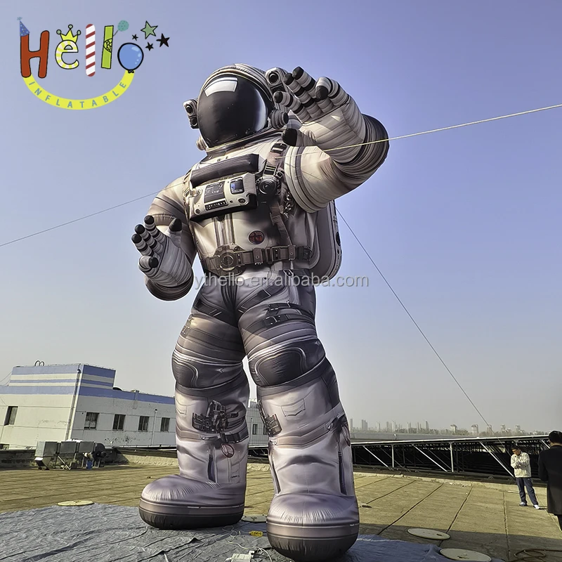 Outdoor Decoration Props Giant Inflatable Astronaut Air Blow Lifelike Spaceman for Concert DJ Clubbing Event Advertise