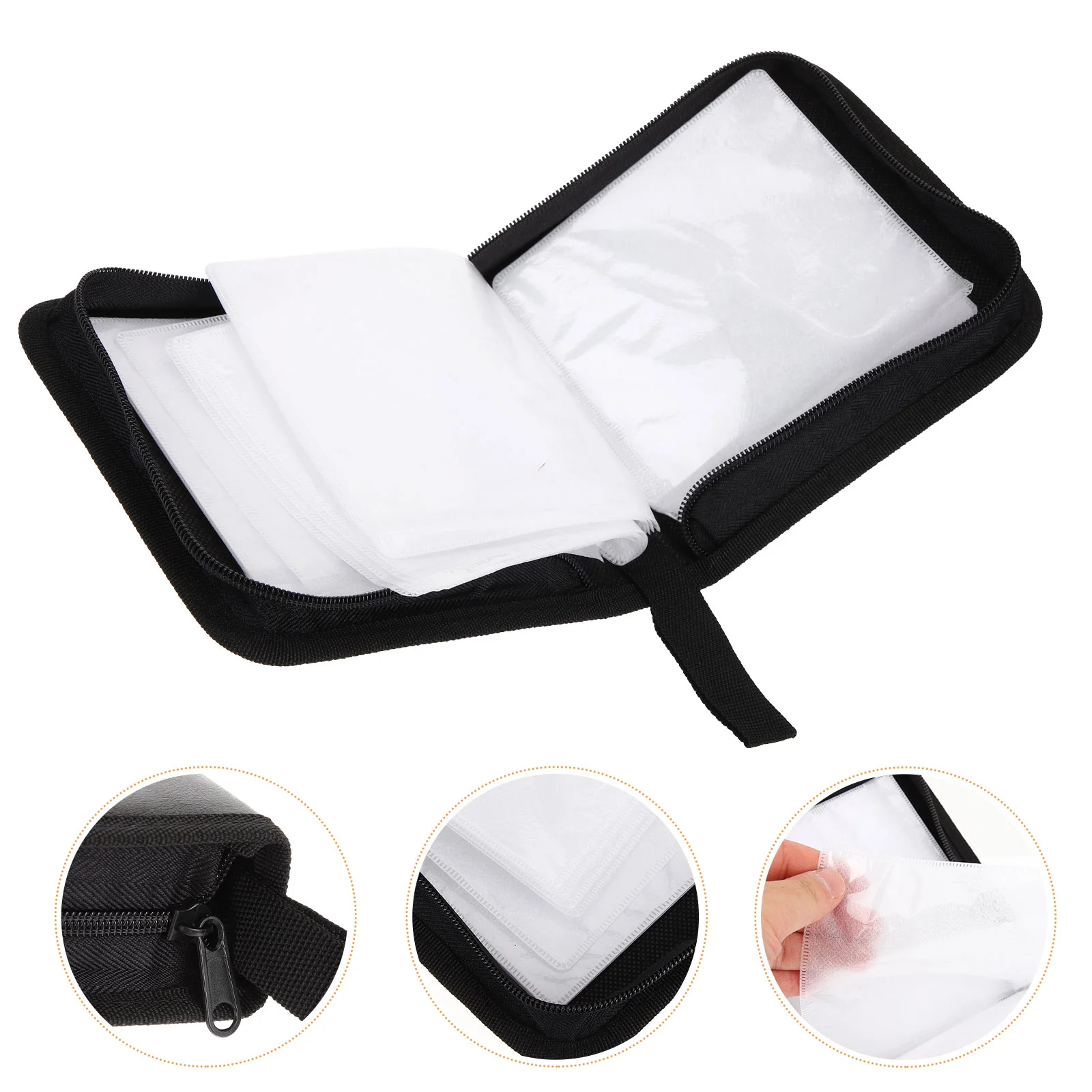 Travel Case Cd 40 Capacity CDs Holder Storage Bag Non-woven Fabric Disc Pouch Dvd