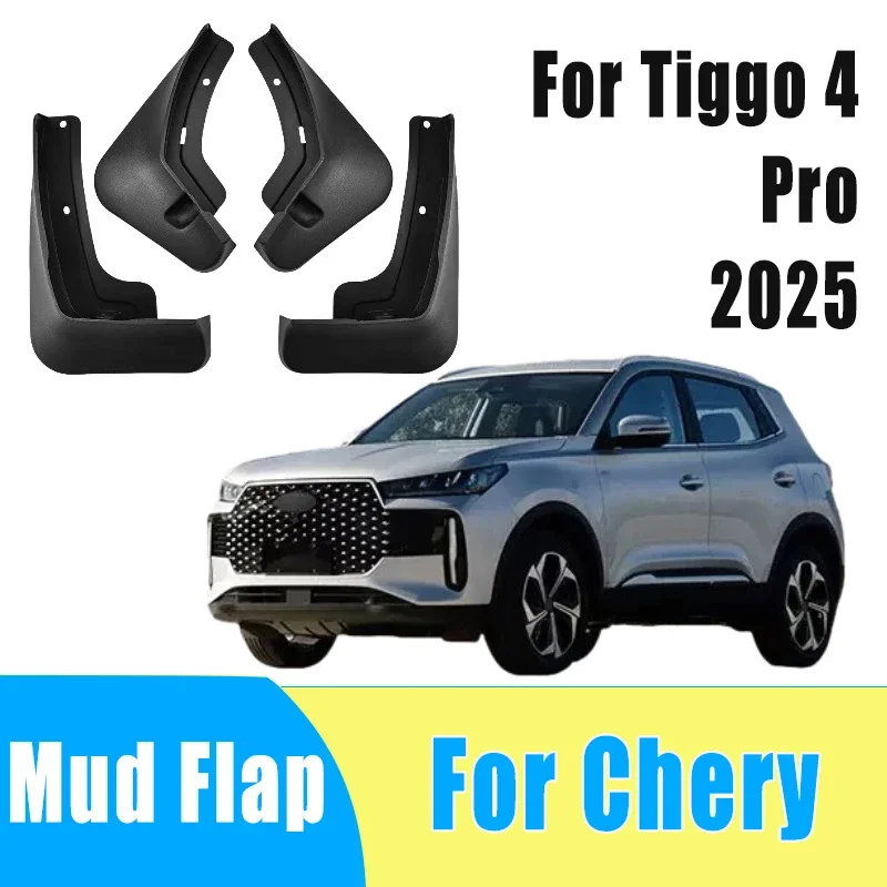 

4pcs Automobiles Tire Mudguard Waterproof Prevent Mud Splashing Car Mud Flap Fender Trim Accessories For Chery Tiggo 4 Pro 2025