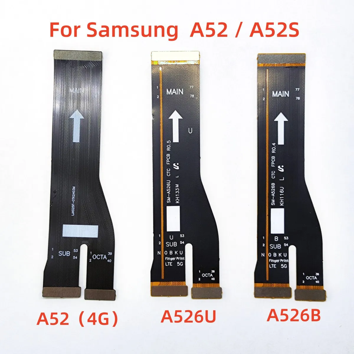 Main Motherboard Connector Board Ribbon LCD Display Flex Cable For Samsung Galaxy A52S A52 A526U A526B A528B 4G 5G