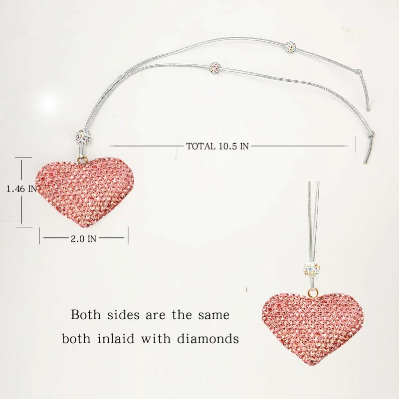 อุปกรณ์เสริมกระจกมองหลังสาวๆรถผู้หญิงโบว์สีชมพู