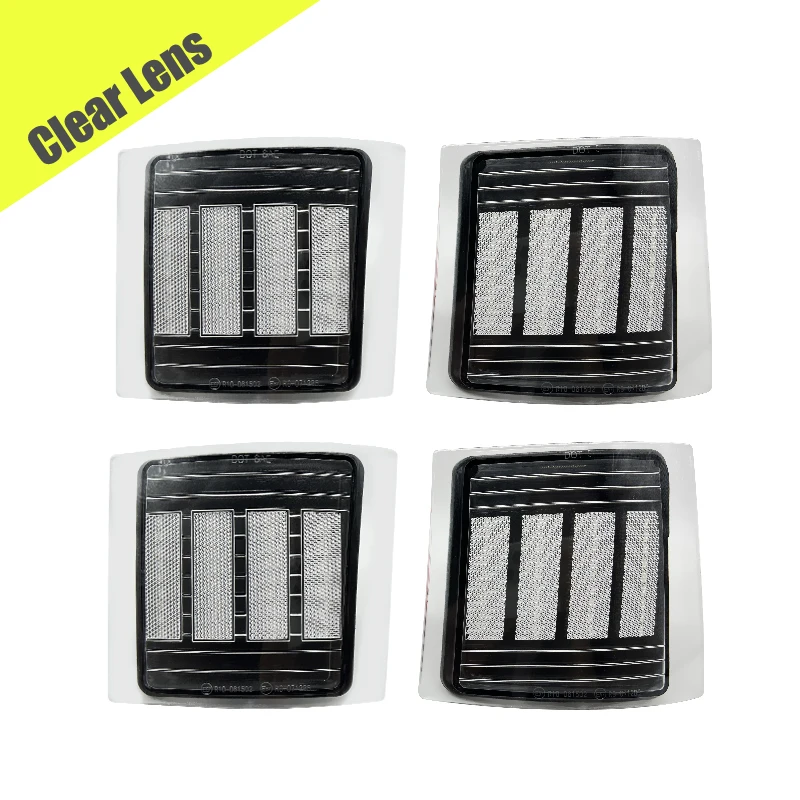 4PCS Amber LED Front Corner Side Marker Light Lamp For 1994-1998 Chevy C/K Series 1500 2500 3500/Tahoe/Suburban/Silverado/Pickup