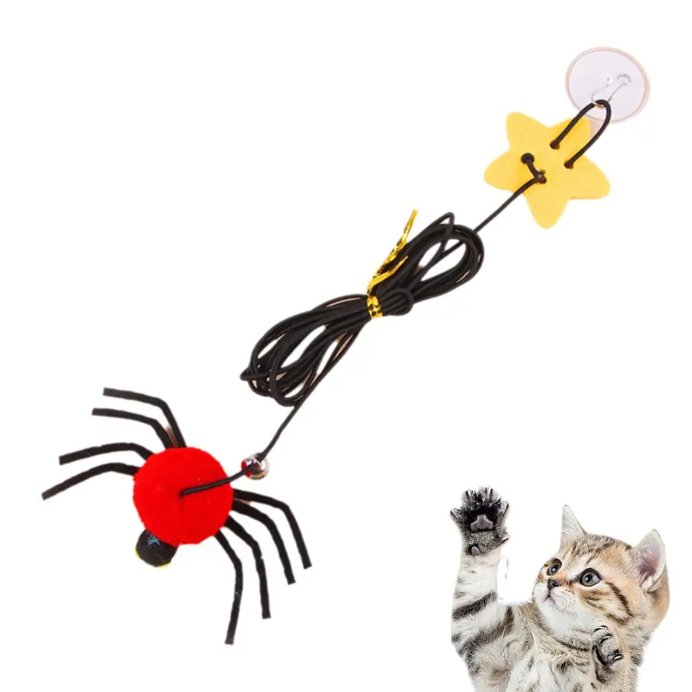 Katze Haustier Spielzeug Hängende Tür Zu Lindern Depression Schwingen Hängende Elastische Seil Feder Spielen Stick Glocke Spinne für Heimtierbedarf