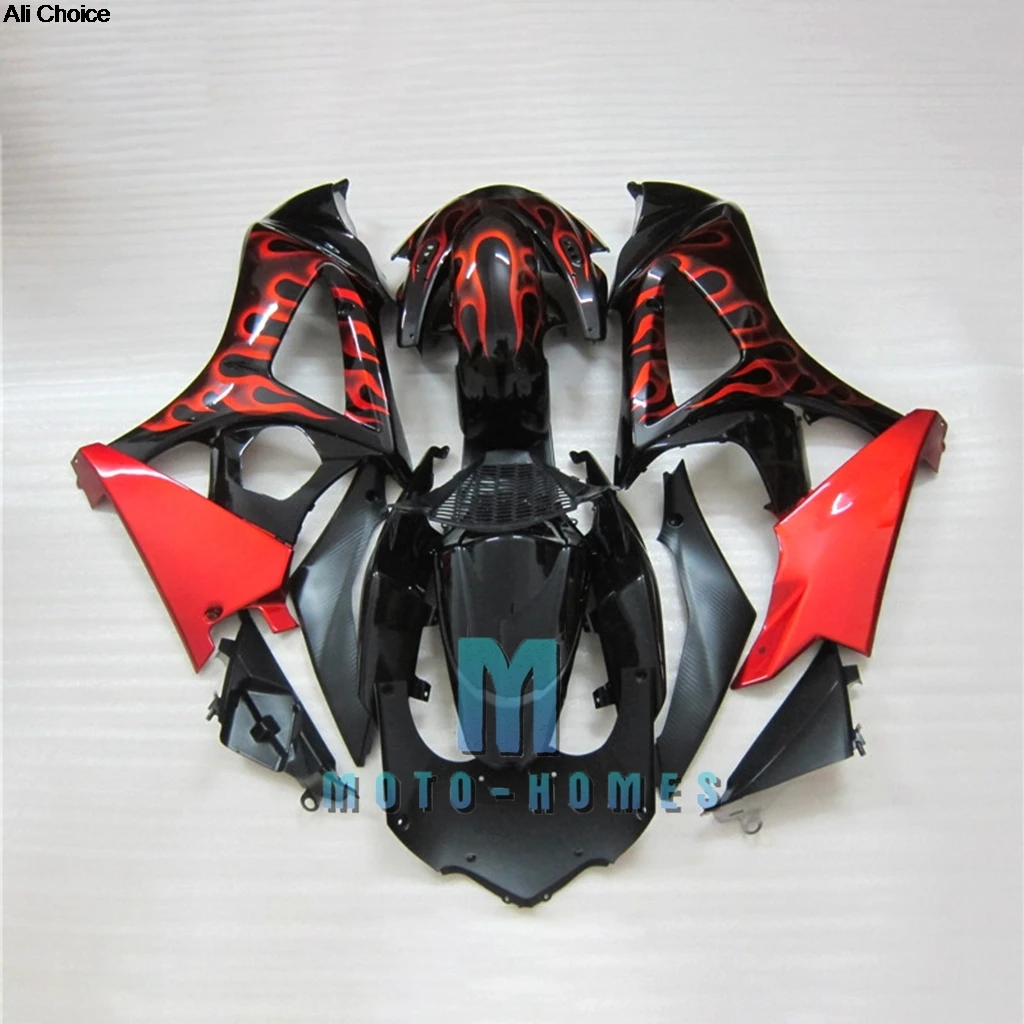 

High Quality Fairings Kit for SUZUKI GSXR-1000 2007 2008 07 08 GSXR1000 K7 ZXMTed Bike Fairing Red Flames