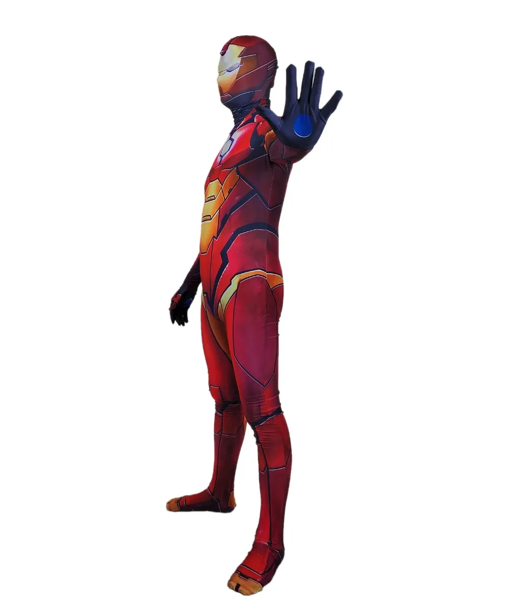 Iron Man Kostüm Cosplay Superhelden Kostüm Haut Zentai Bodysuit Halloween Party Anzug