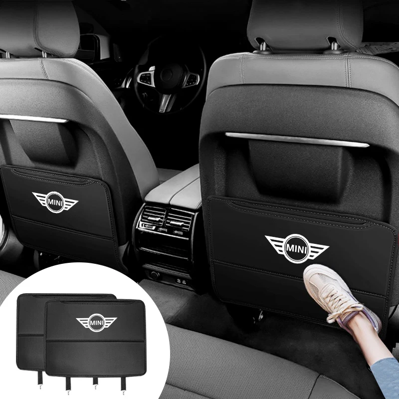 Fashion Car Seat Back Protector Mat Prevent Dirty Anti Kick Pad For BMW Mini Cooper Countryman Clubman R55 R56 R60 F54 Accessory